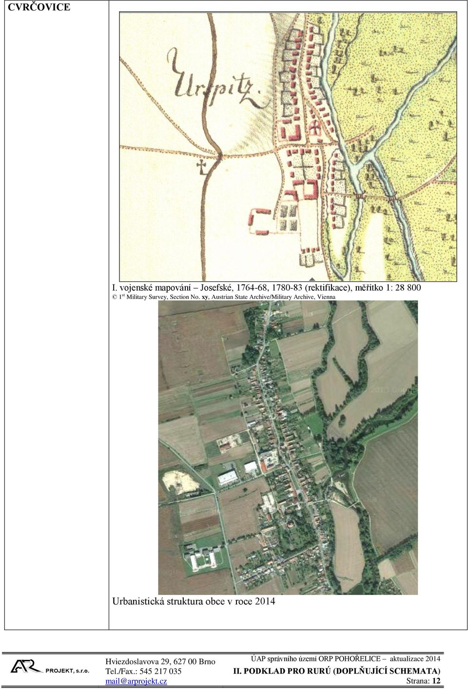 (rektifikace), měřítko 1: 28 800 1 st Military Survey,