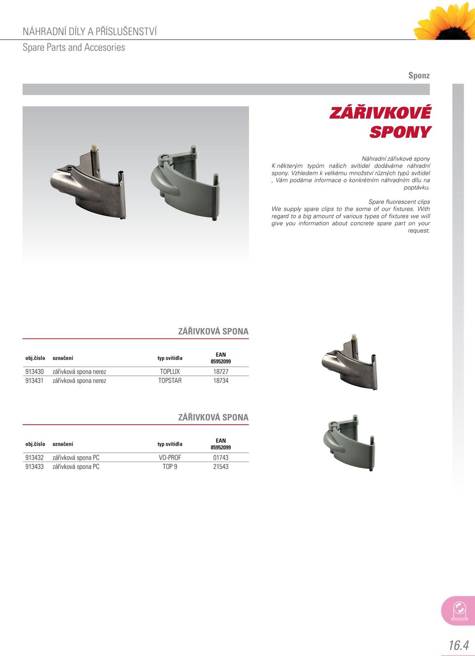 Spare fluorescent clips We supply spare clips to the some of our fixtures.