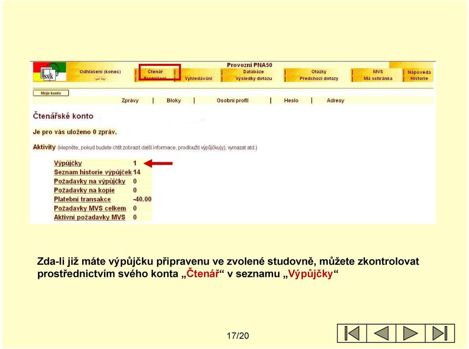 můžete zkontrolovat