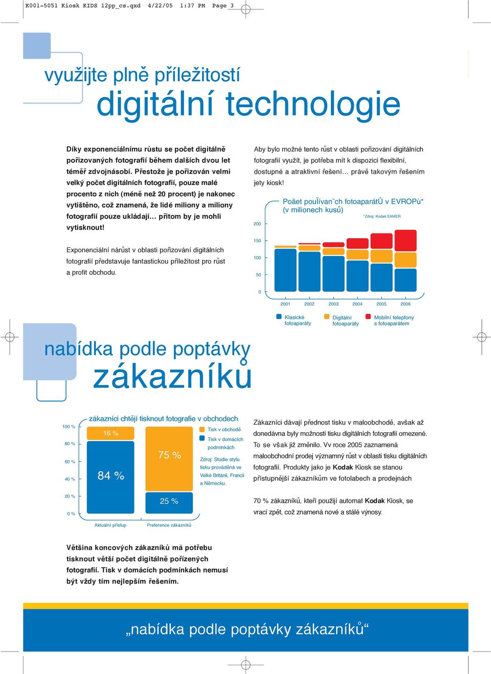 Přestože je pořizován velmi velký počet digitálních fotografií, pouze malé procento z nich (méně než 20 procent) je nakonec vytištěno, což znamená, že lidé miliony a miliony fotografií pouze ukládají