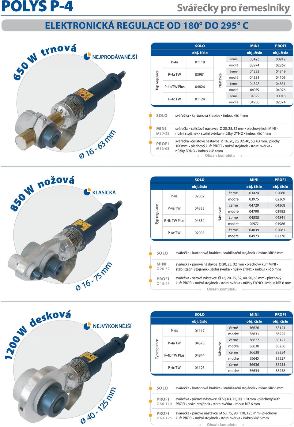 čelisťové nástavce Ø 20, 25, 32 mm plechový kufr nožní stojánek stolní svěrka nůžky DYNO imbus klíč 4mm svářečka čelisťové nástavce Ø 16, 20, 25, 32, 40, 50, 63 mm, plochý 100mm plechový kufr nožní