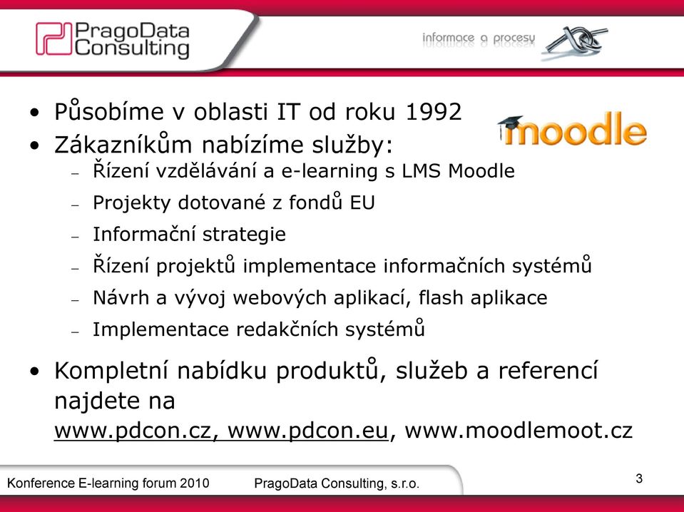 systémů Návrh a vývoj webových aplikací, flash aplikace Implementace redakčních systémů Kompletní nabídku