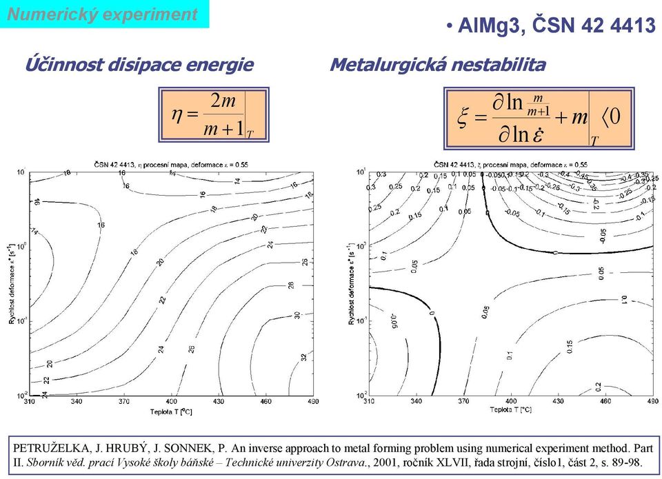 An inverse approach to metal forming problem using numerical experiment method. Part II.
