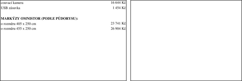 PŮDORYSU): o rozměru 405 x 250 cm o