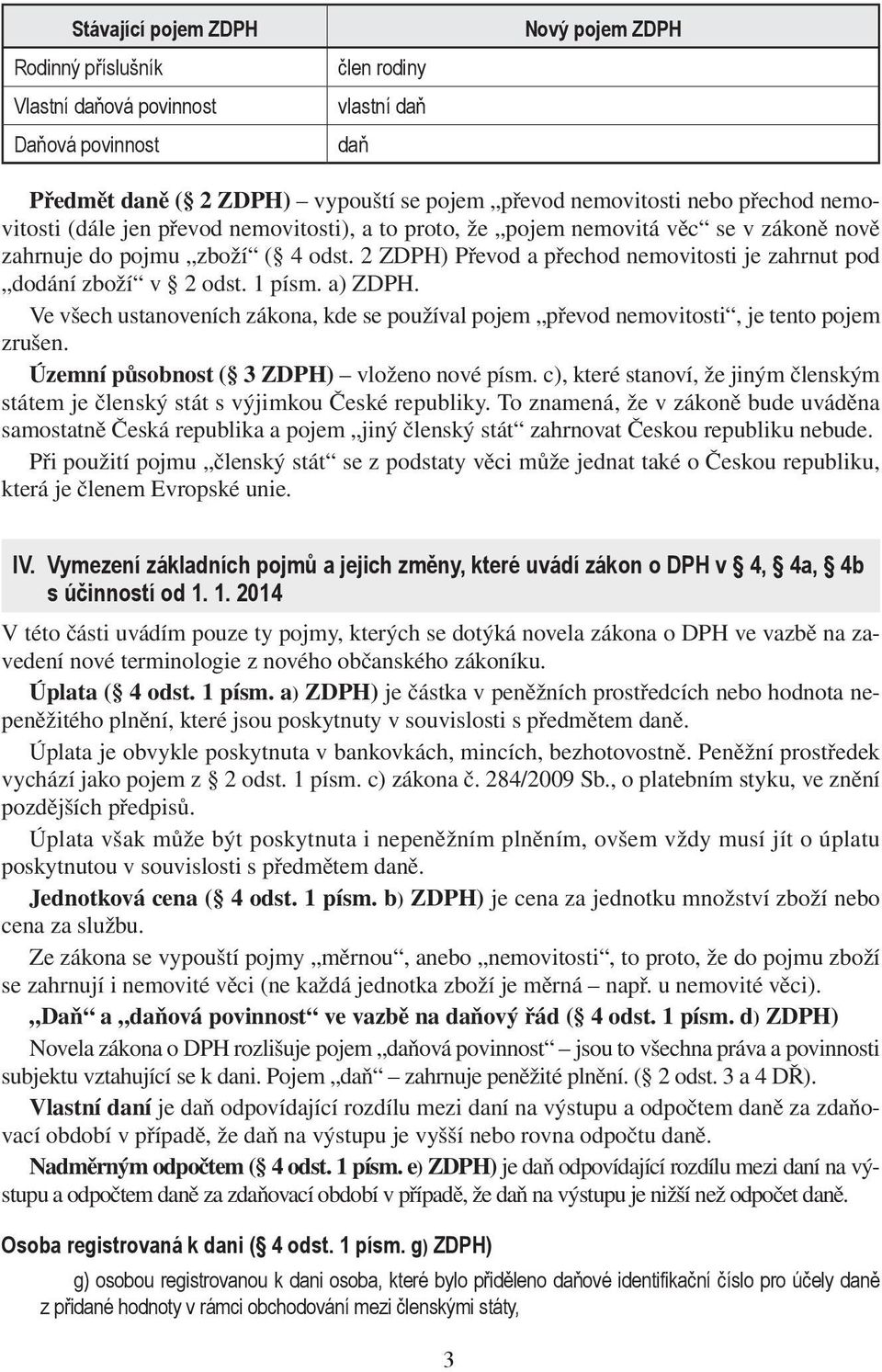 2 ZDPH) Převod a přechod nemovitosti je zahrnut pod dodání zboží v 2 odst. 1 písm. a) ZDPH. Ve všech ustanoveních zákona, kde se používal pojem převod nemovitosti, je tento pojem zrušen.