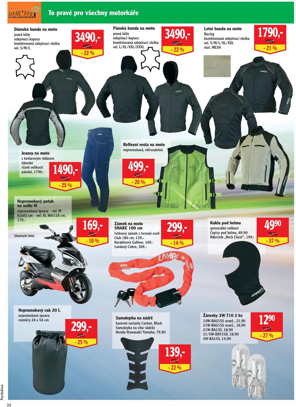 L/XL/XXL/XXXL 3490,- 4490,- - 22 % Letní bunda na moto Racing kombinovaná odepínací vložka vel. S/M/L/XL/XXL mat.