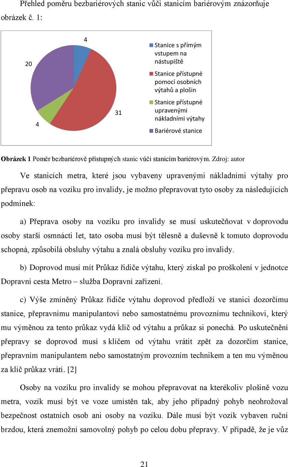 přístupných stanic vůči stanicím bariérovým.