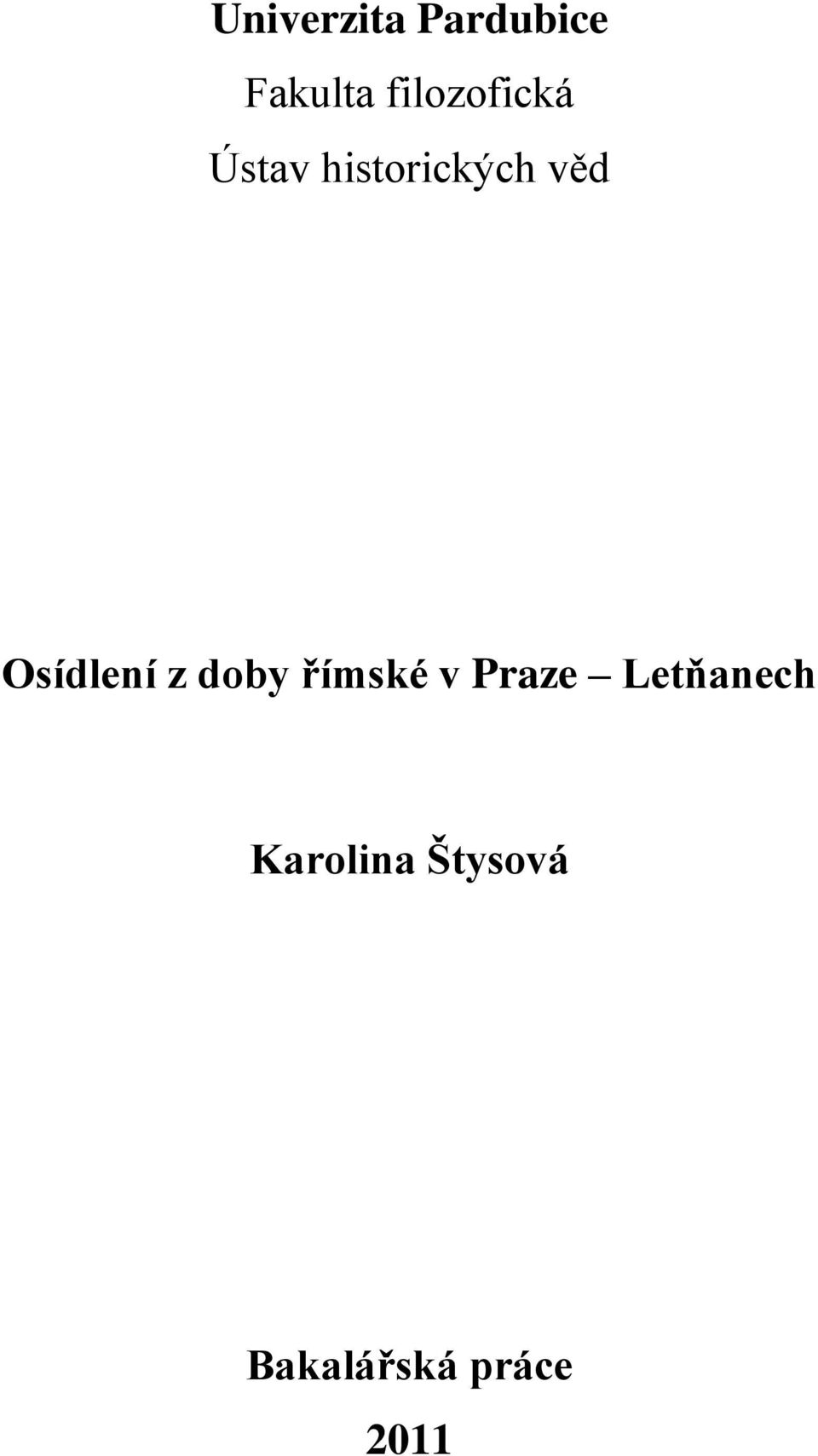 Osídlení z doby římské v Praze