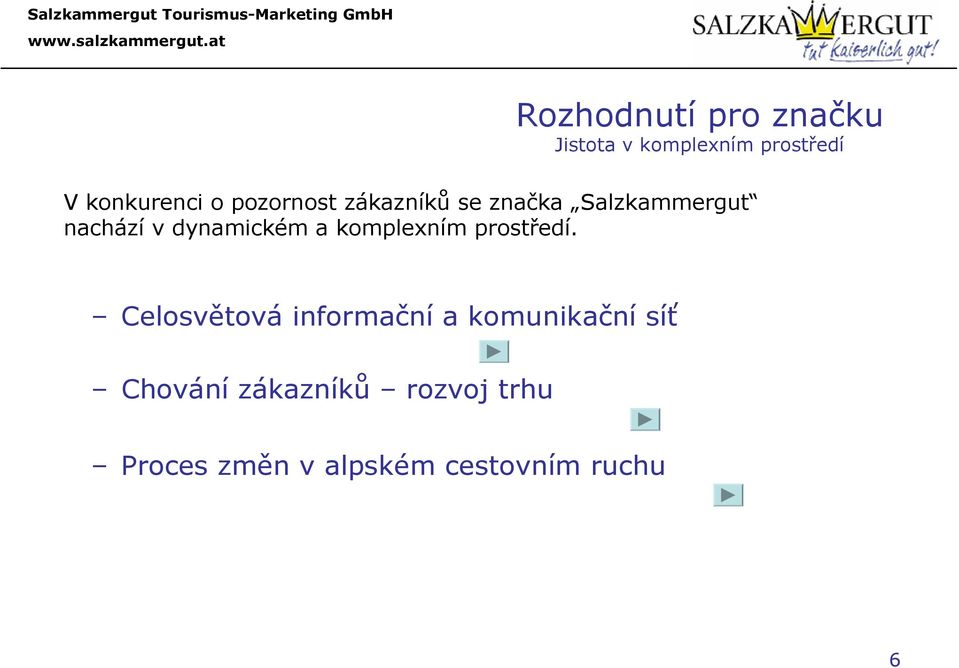a komplexním prostředí.