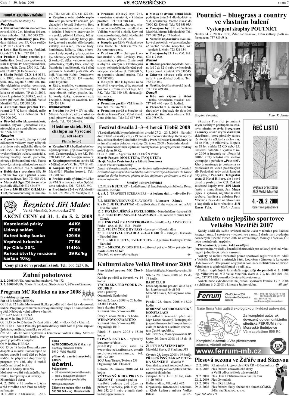 8 AKČ NÍ CENY od 31. 1. do 5. 2.