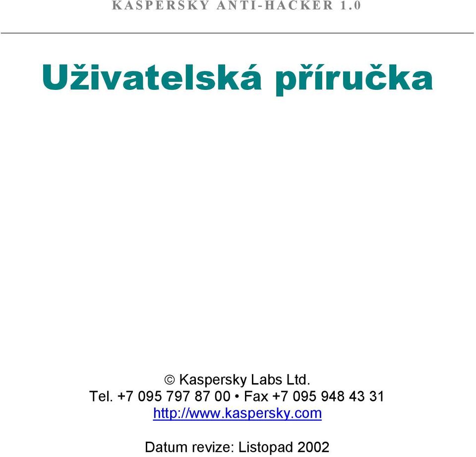 Ltd. Tel.