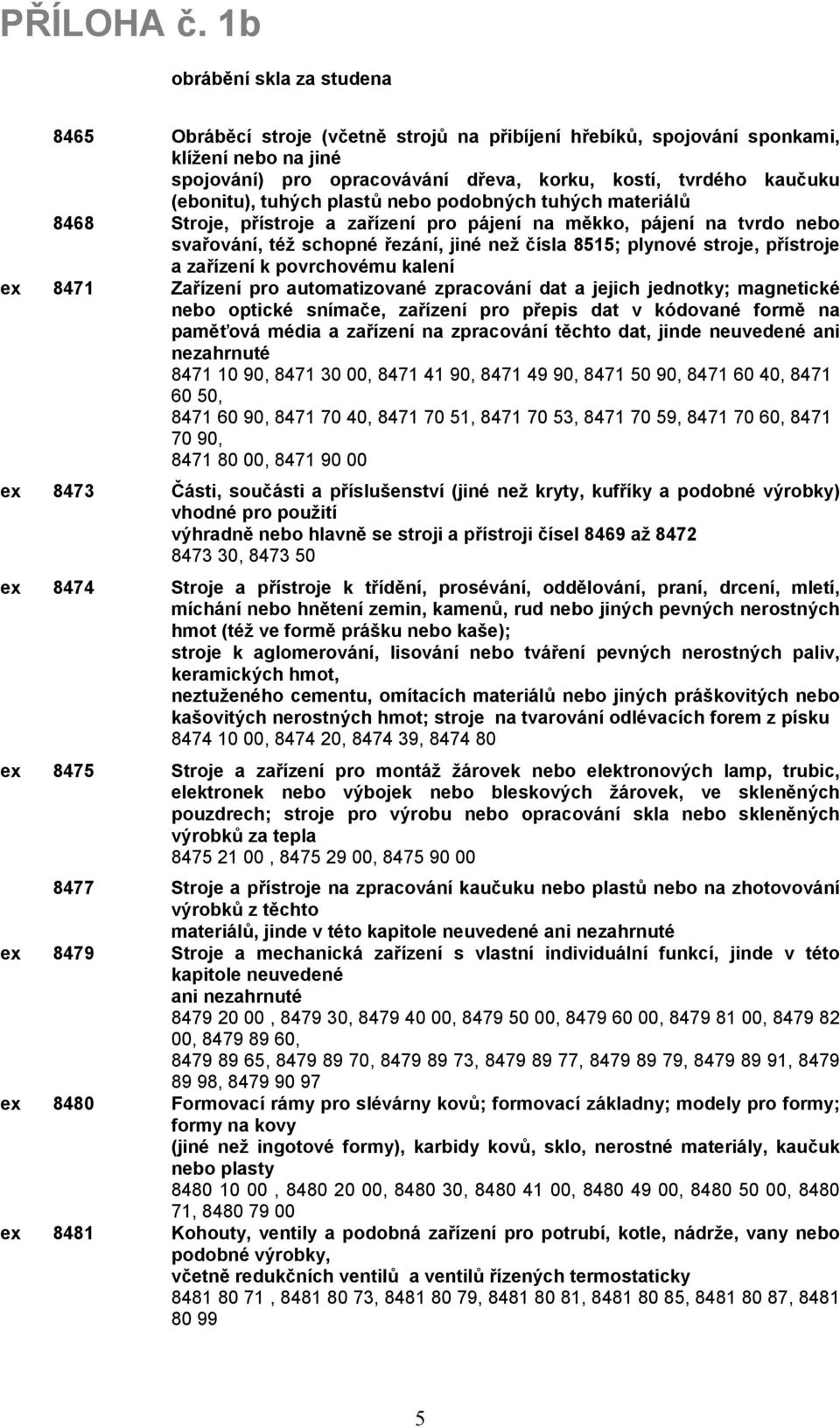 a zařízení k povrchovému kalení ex 8471 Zařízení pro automatizované zpracování dat a jejich jednotky; magnetické nebo optické snímače, zařízení pro přepis dat v kódované formě na paměťová média a