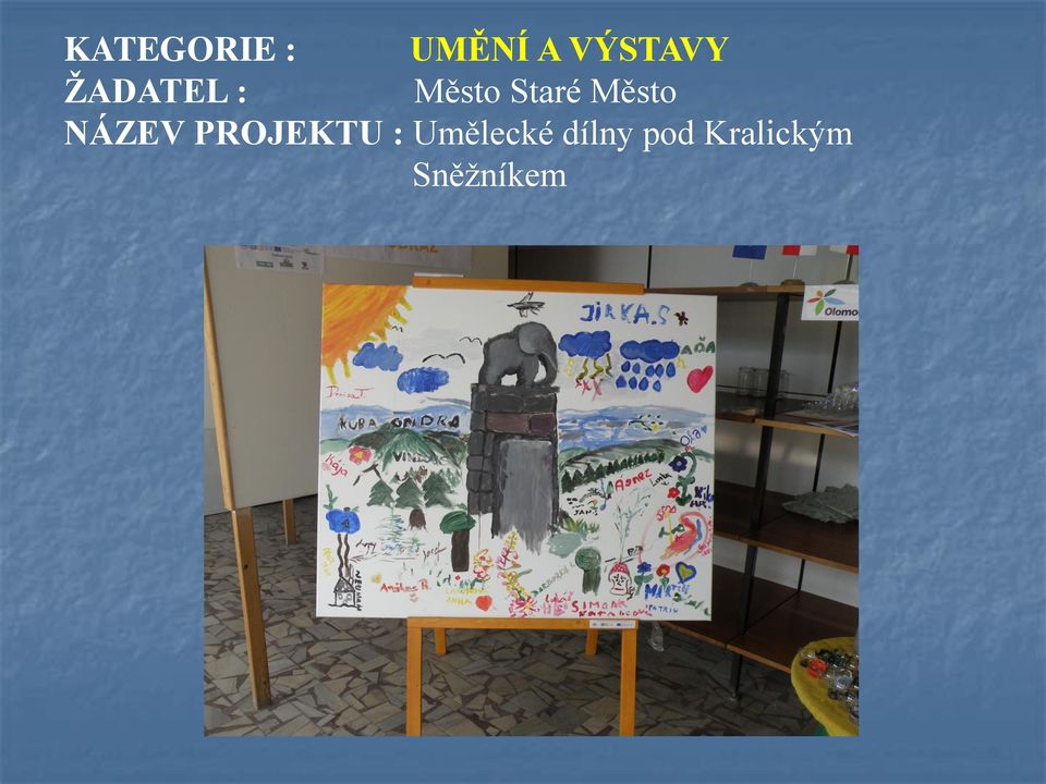 NÁZEV PROJEKTU : Umělecké