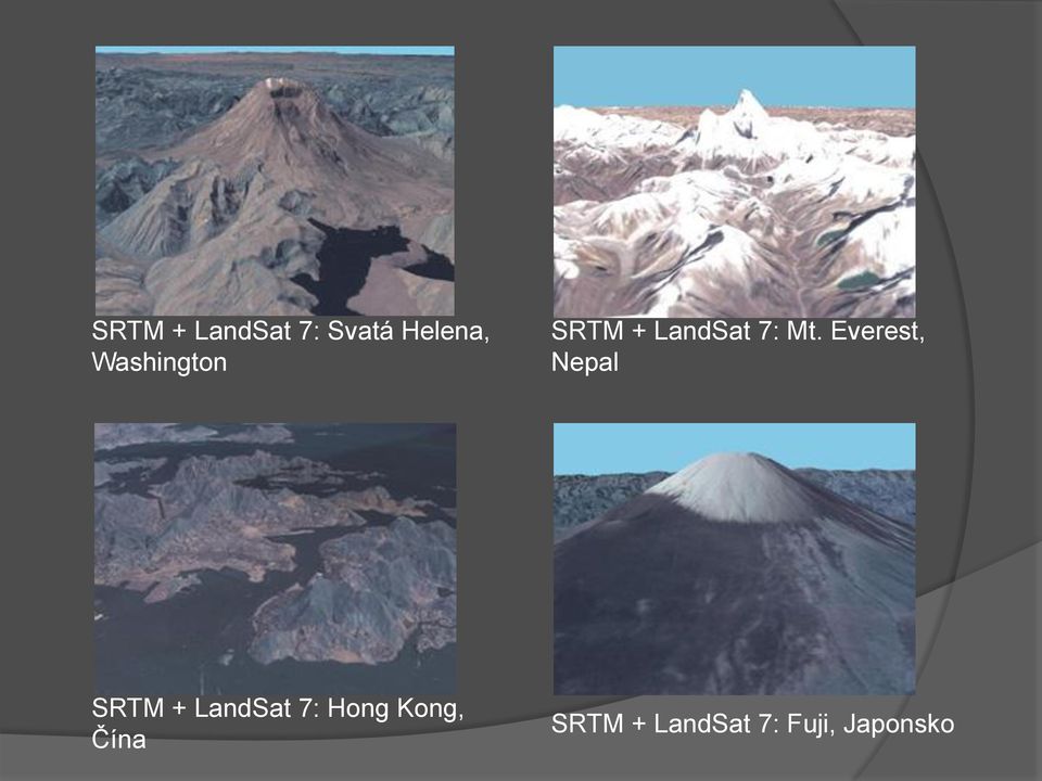 Everest, Nepal SRTM + LandSat 7: