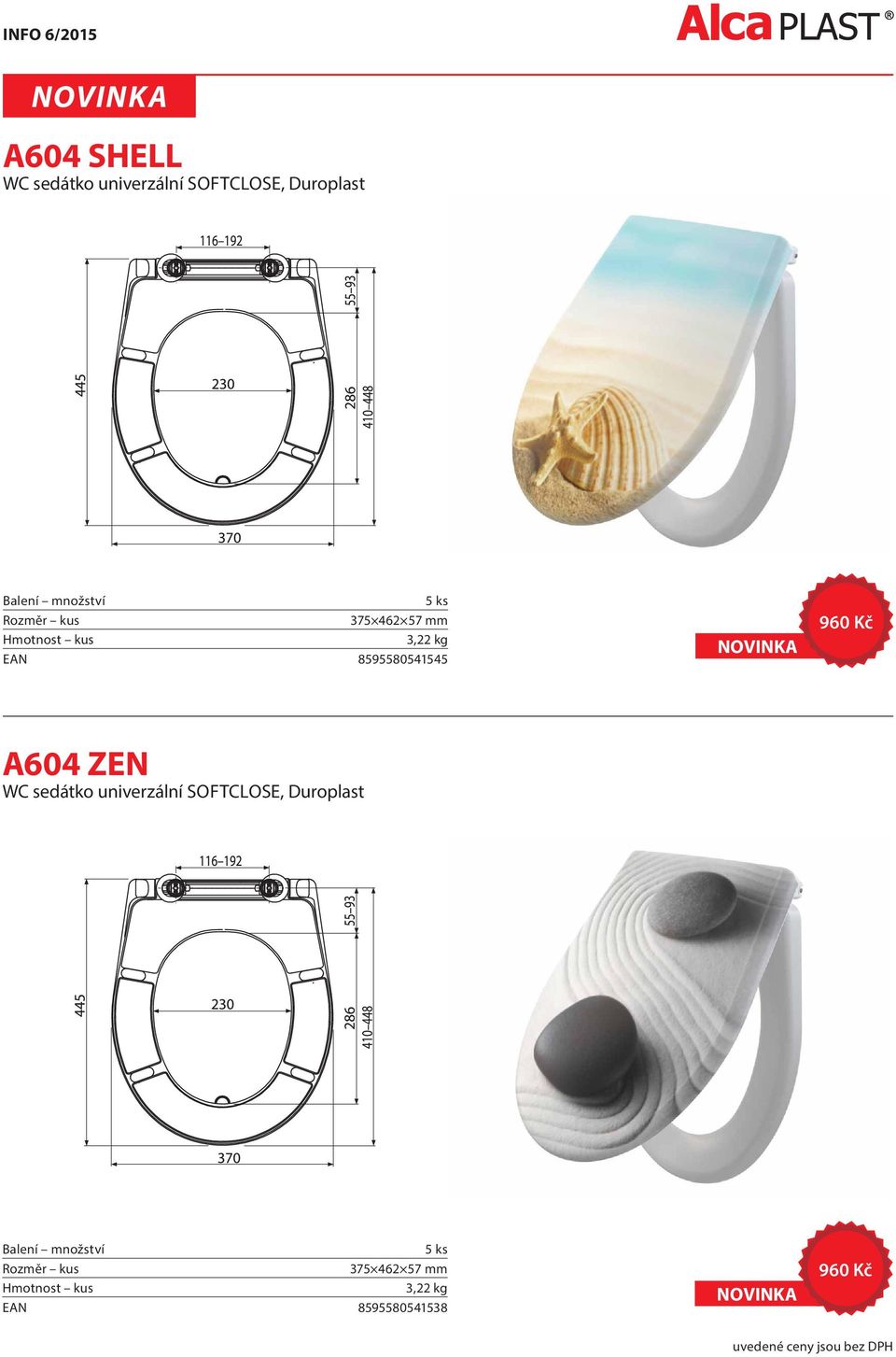 8595580541545 960 Kč A604 ZEN WC sedátko