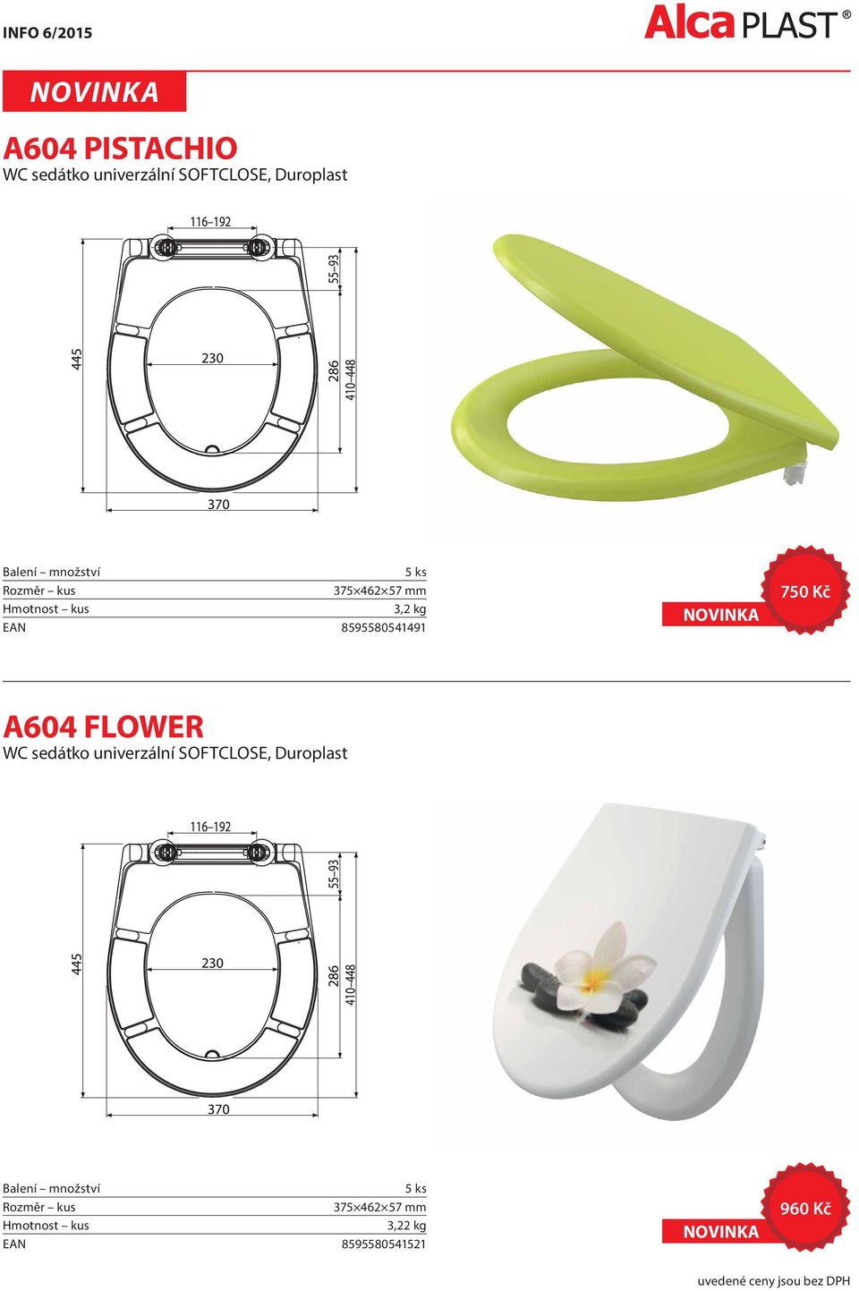 8595580541491 750 Kč A604 FLOWER WC sedátko