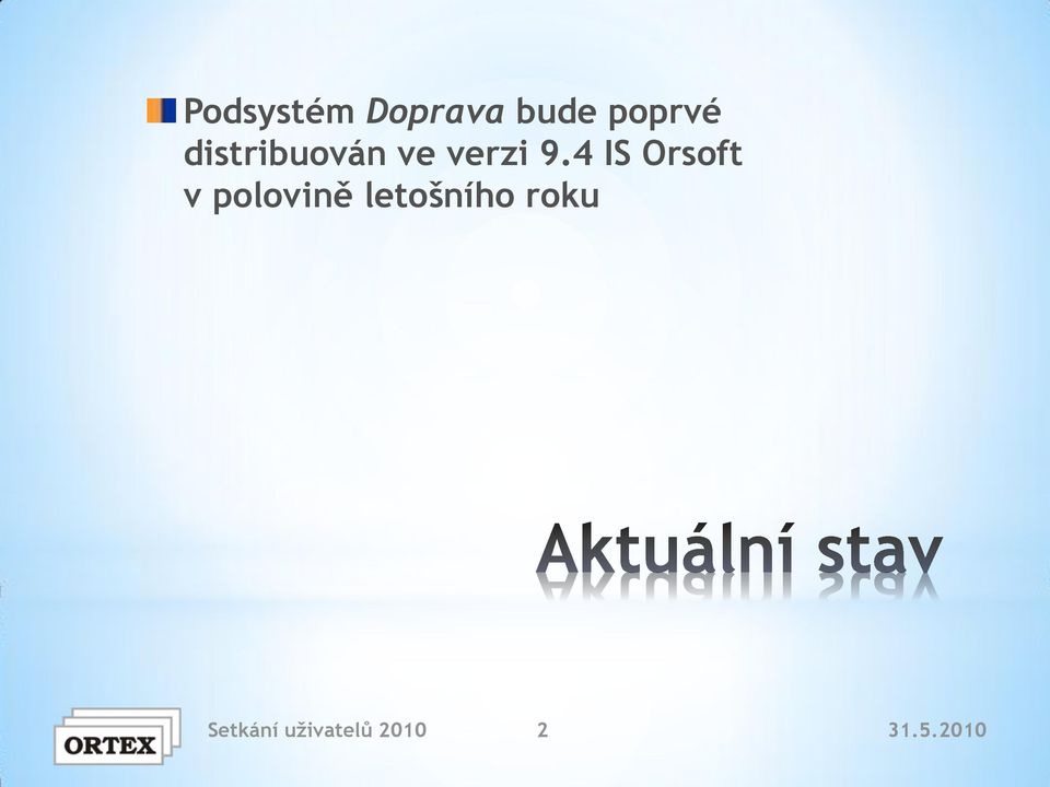 9.4 IS Orsoft v polovině