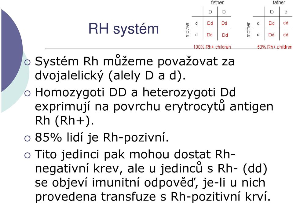 85% lidí je Rh-pozivní.