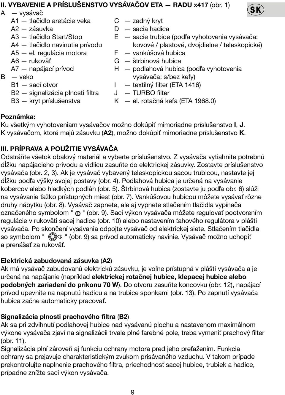 dvojdielne / teleskopické) A5 el.