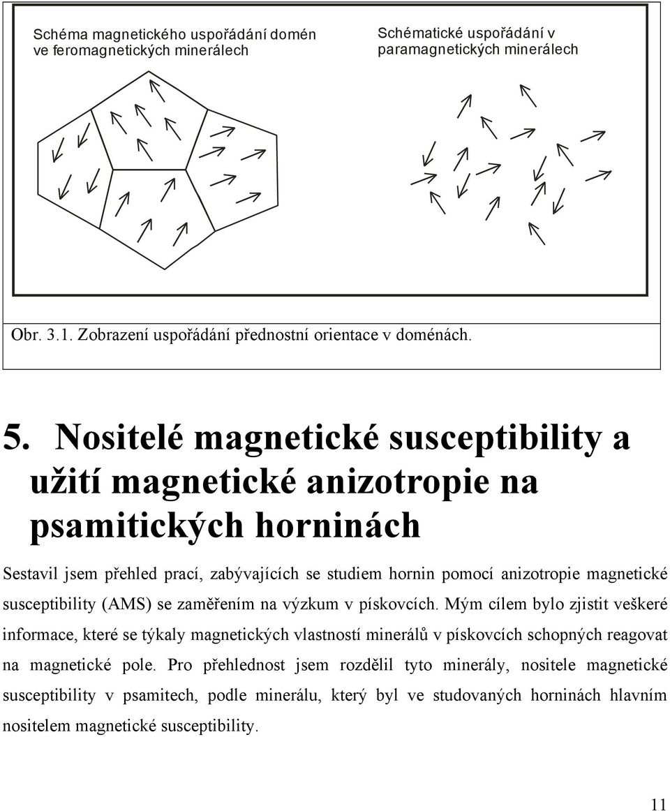 susceptibility (AMS) se zaměřením na výzkum v pískovcích.