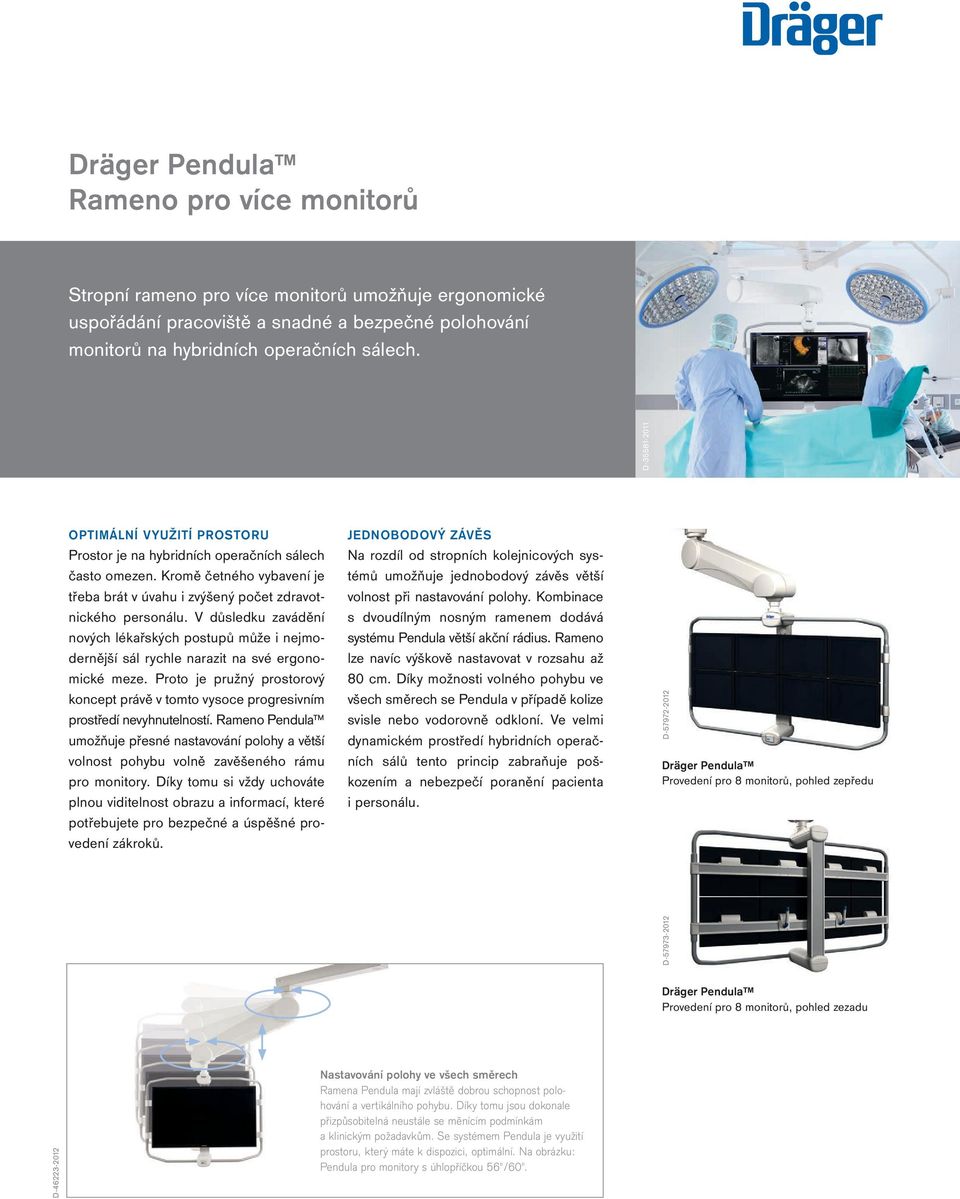 V důsledku zavádění nových lékařských postupů může i nejmodernější sál rychle narazit na své ergonomické meze.