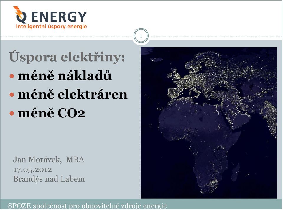 méně CO2 Jan Morávek, MBA