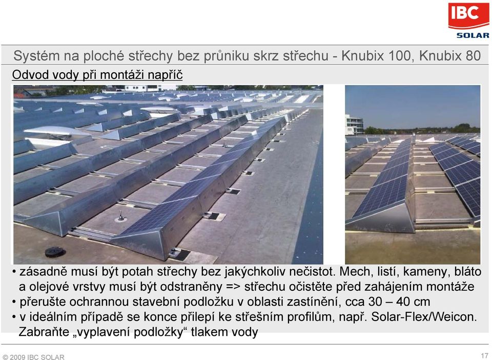 Systém na ploché střechy KNUBIX Autor: Bratislava, September IBC SOLAR -  PDF Free Download