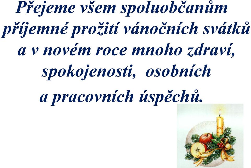 a v novém roce mnoho zdraví,