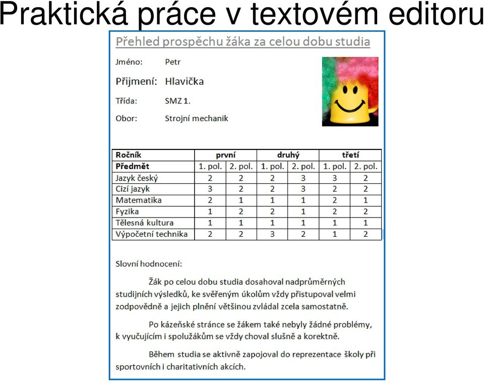 textovém