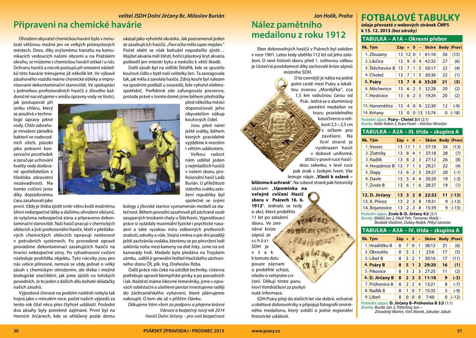 Ochranu hasičů a nácvik postupů při omezení následků této havárie trénujeme již několik let. Ve výbavě zásahového vozidla máme chemické obleky a improvizované dekontaminační stanoviště.