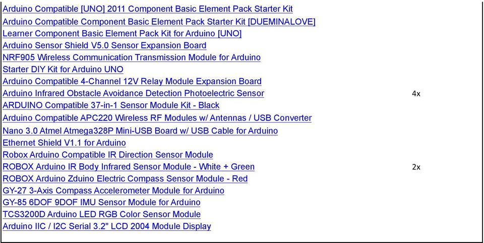 0 Sensor Expansion Board NRF905 Wireless Communication Transmission Module for Arduino Starter DIY Kit for Arduino UNO Arduino Compatible 4-Channel 12V Relay Module Expansion Board Arduino Infrared