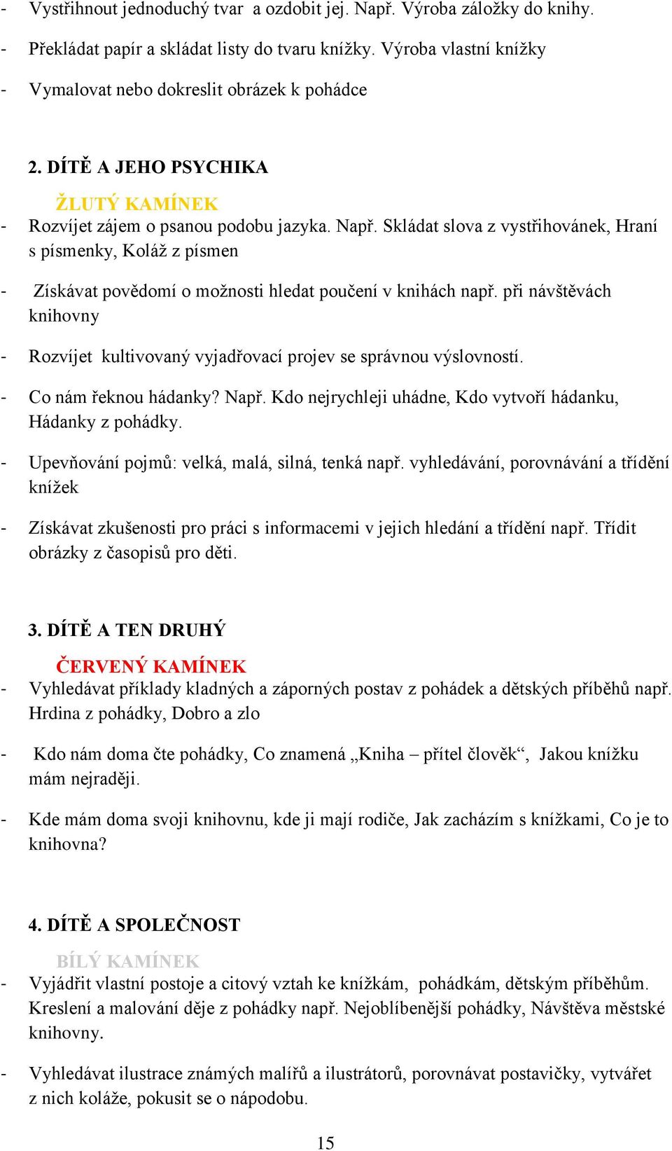 Skládat slova z vystřihovánek, Hraní s písmenky, Koláž z písmen - Získávat povědomí o možnosti hledat poučení v knihách např.