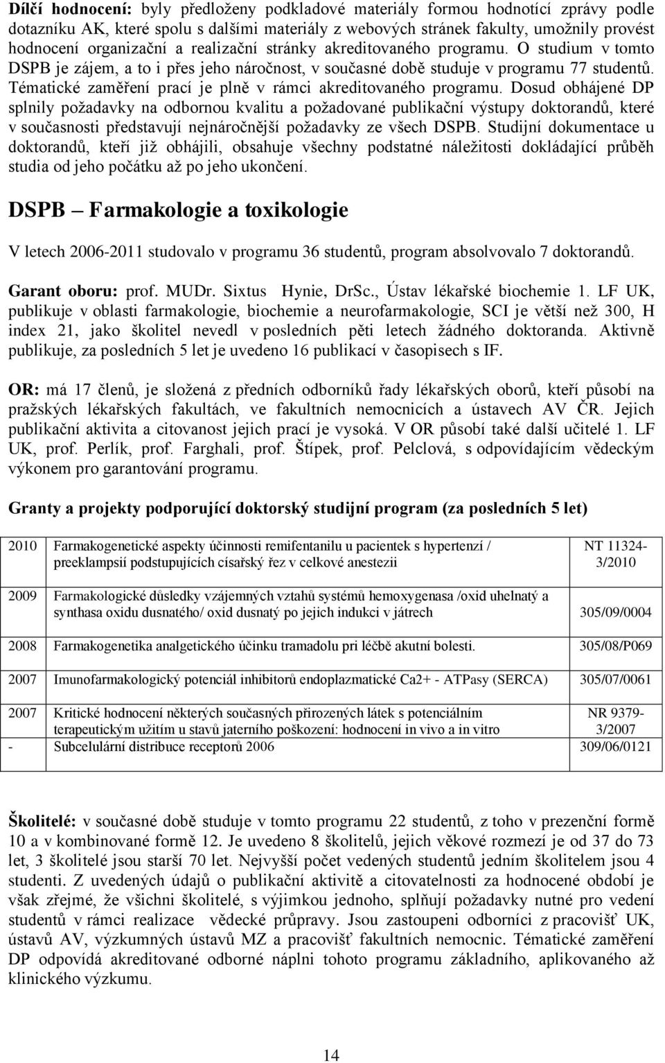 Tématické zaměření prací je plně v rámci akreditovaného programu.