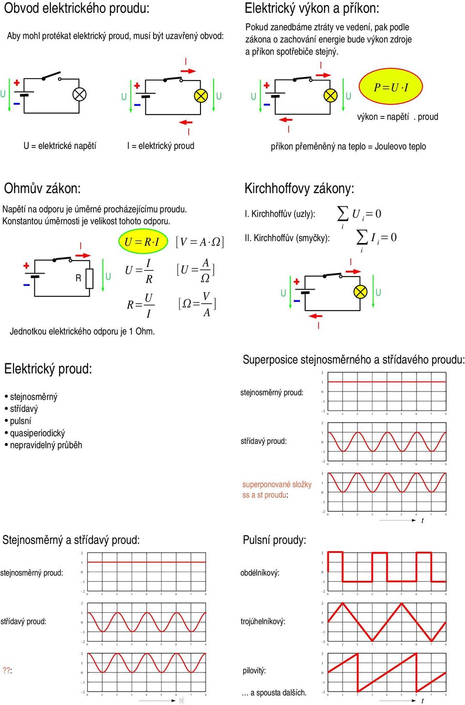 Konstantou úměrnosti je velikost tohoto odporu. R =R = R R= Jednotkou elektrického odporu je Ohm.