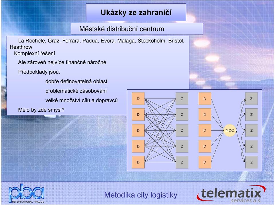 zároveň nejvíce finančně náročné Předpoklady jsou: Mělo by zde smysl?