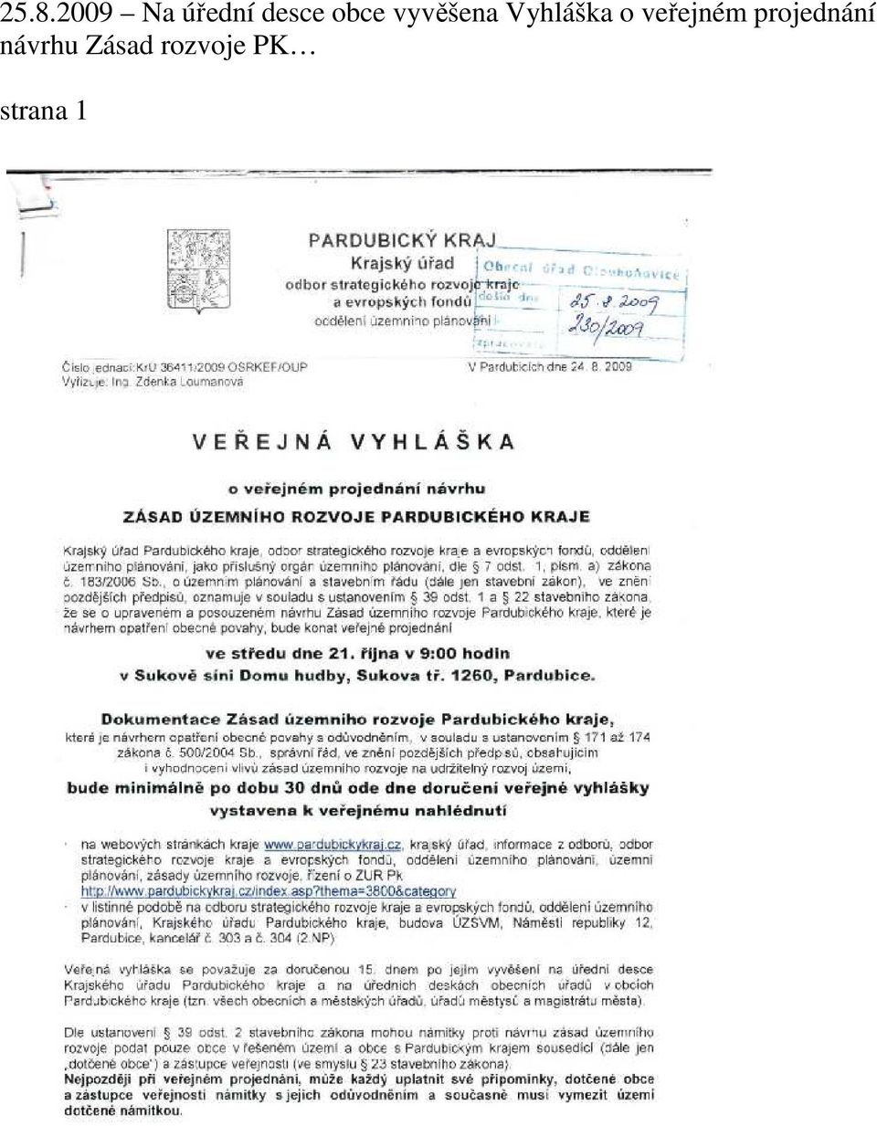 veřejném projednání