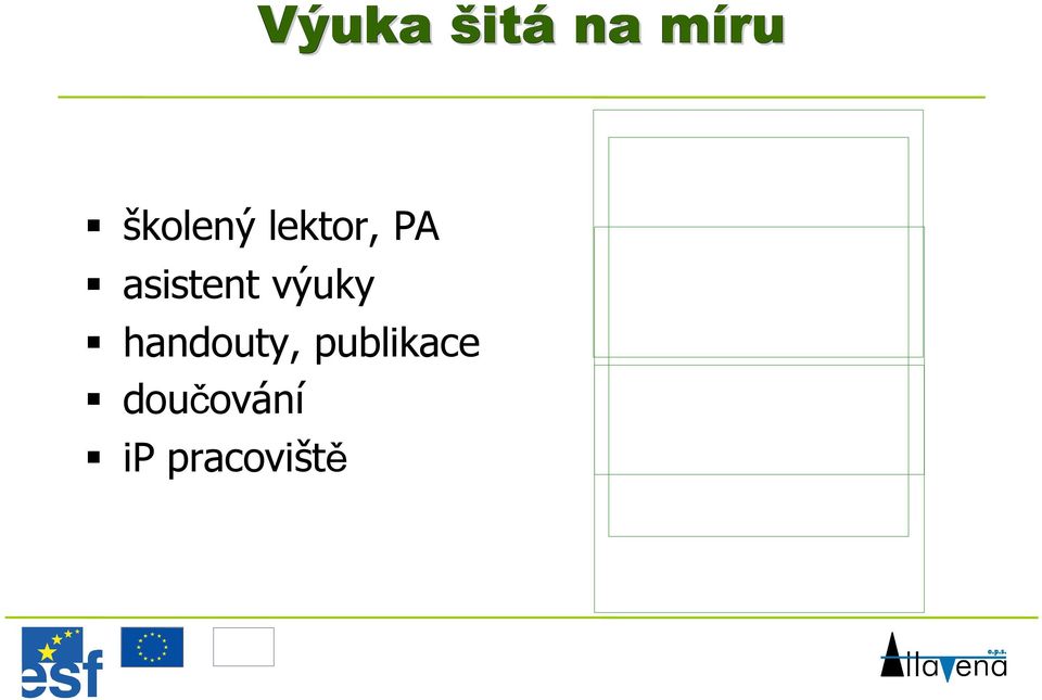 asistent výuky handouty,