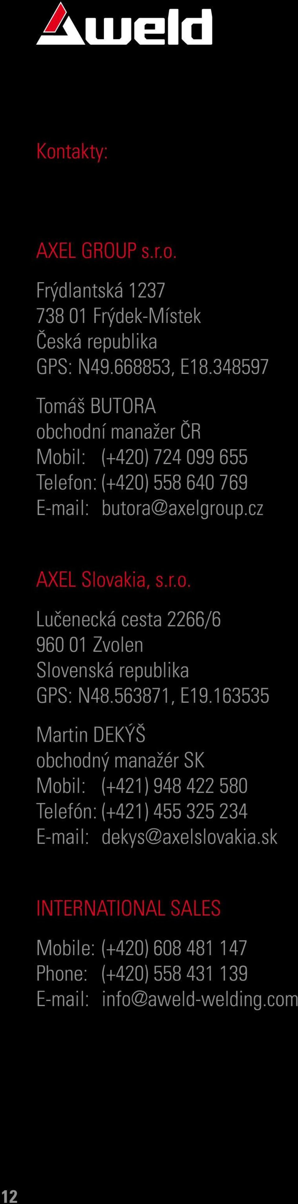 r.o. Lučenecká cesta 2266/6 960 01 Zvolen Slovenská republika GPS: N48.563871, E19.