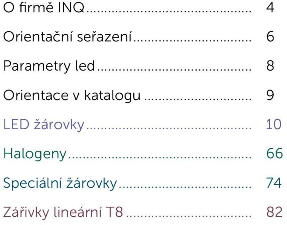 .. 9 LED žárovky... 10 Halogeny.