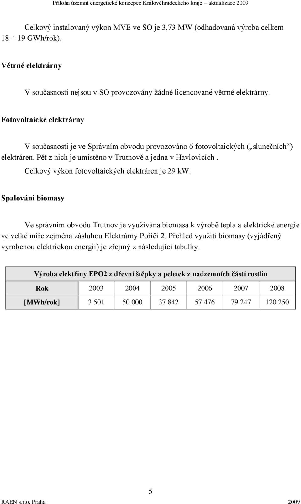 Celkový výkon fotovoltaických elektráren je 29 kw.