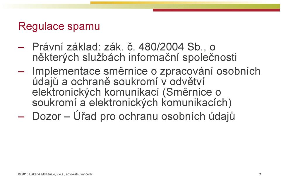 zpracování osobních údajů a ochraně soukromí v odvětví elektronických