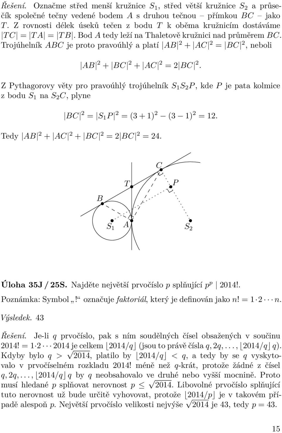 AB + AC + BC = BC = 4 C B T P S 1 A S p p p 014! n! = 1 n q 014!