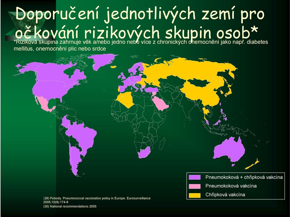 diabetes mellitus, onemocnění plic nebo srdce (29) Pebody.