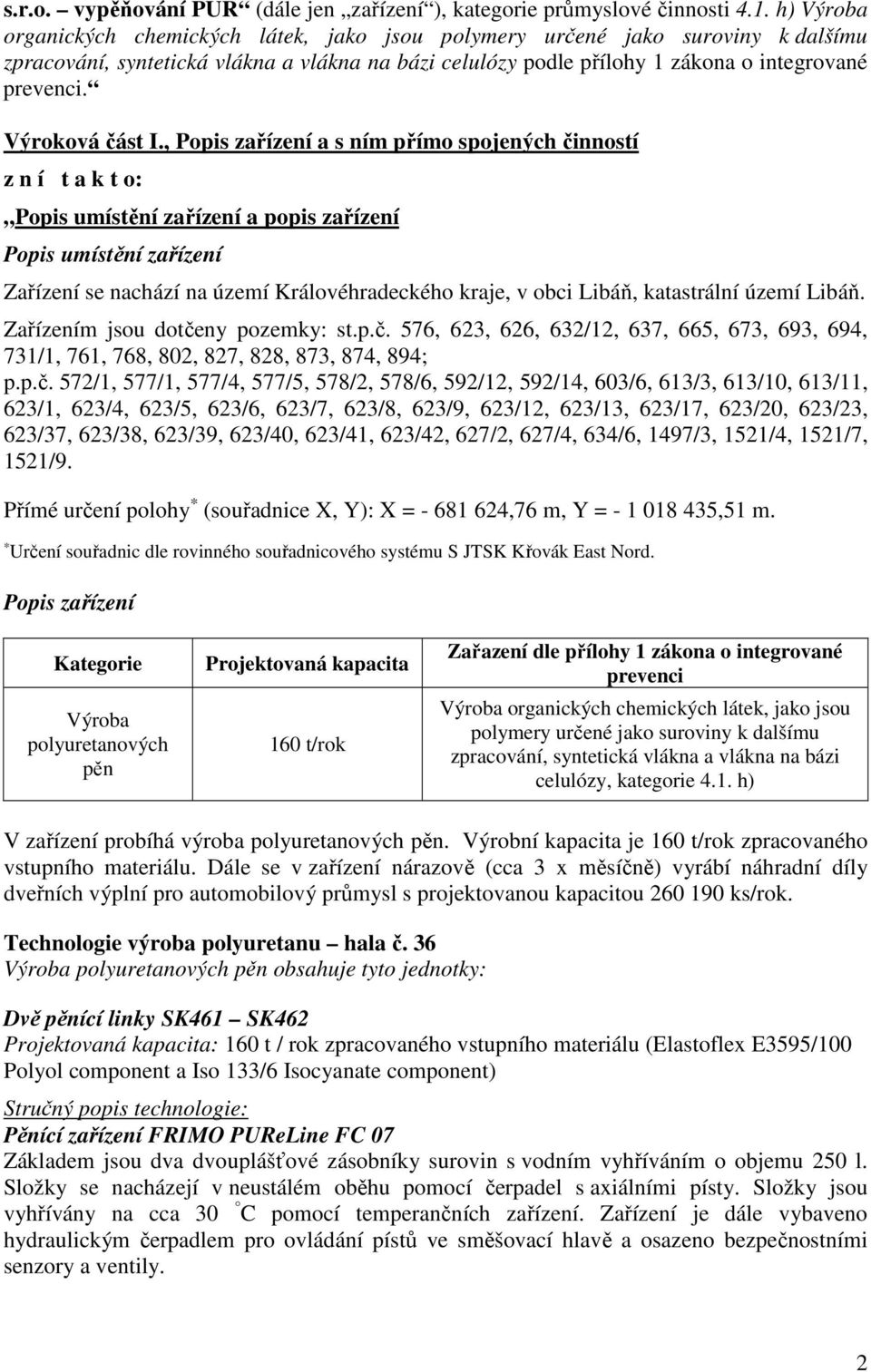 Výroková část I.