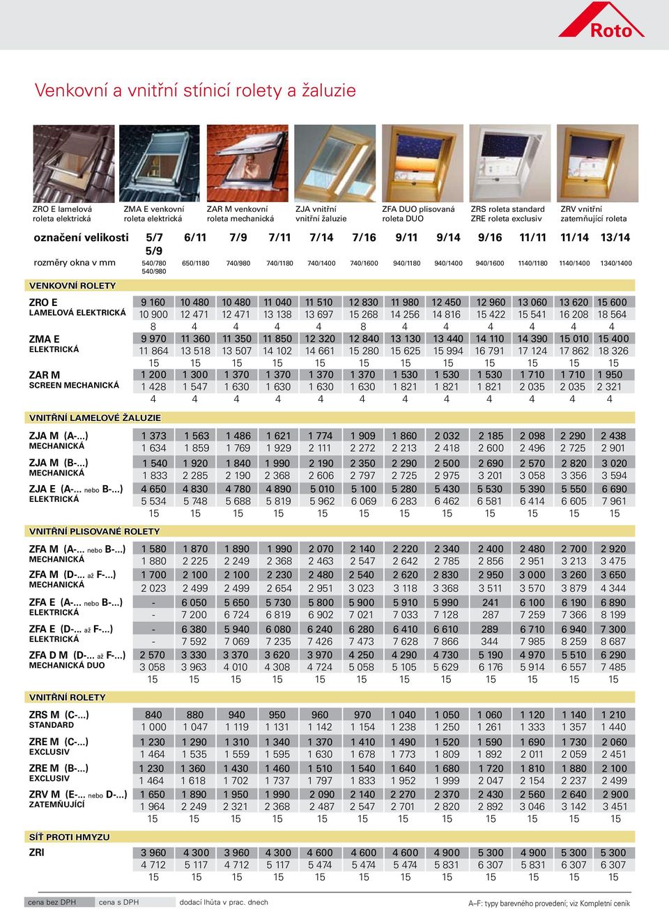 70/1180 70/100 70/1600 90/1180 90/100 90/1600 110/1180 110/100 130/100 50/980 VENKOVNÍ ROLETY ZRO E LAMELOVÁ ELEKTRICKÁ ZMA E ELEKTRICKÁ ZAR M SCREEN MECHANICKÁ VNITŘNÍ LAMELOVÉ ŽUZIE 9 160 10 80 10