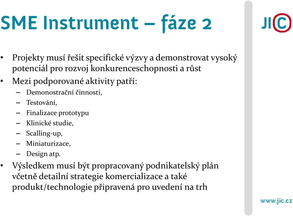 Klinické studie, Scalling-up, Miniaturizace, Design atp.