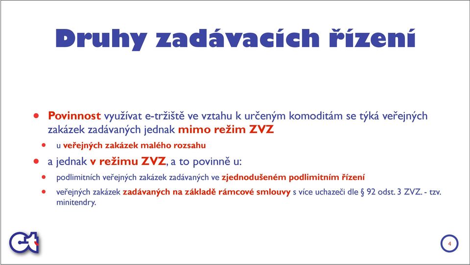 to povinně u: podlimitních veřejných zakázek zadávaných ve zjednodušeném podlimitním řízení veřejných