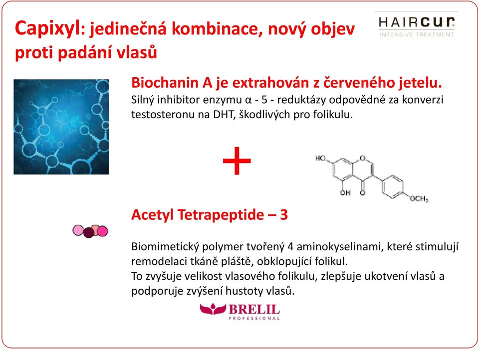 Acetyl Tetrapeptide 3 Biomimetický polymer tvořený 4 aminokyselinami, které stimulují remodelaci tkáně pláště,