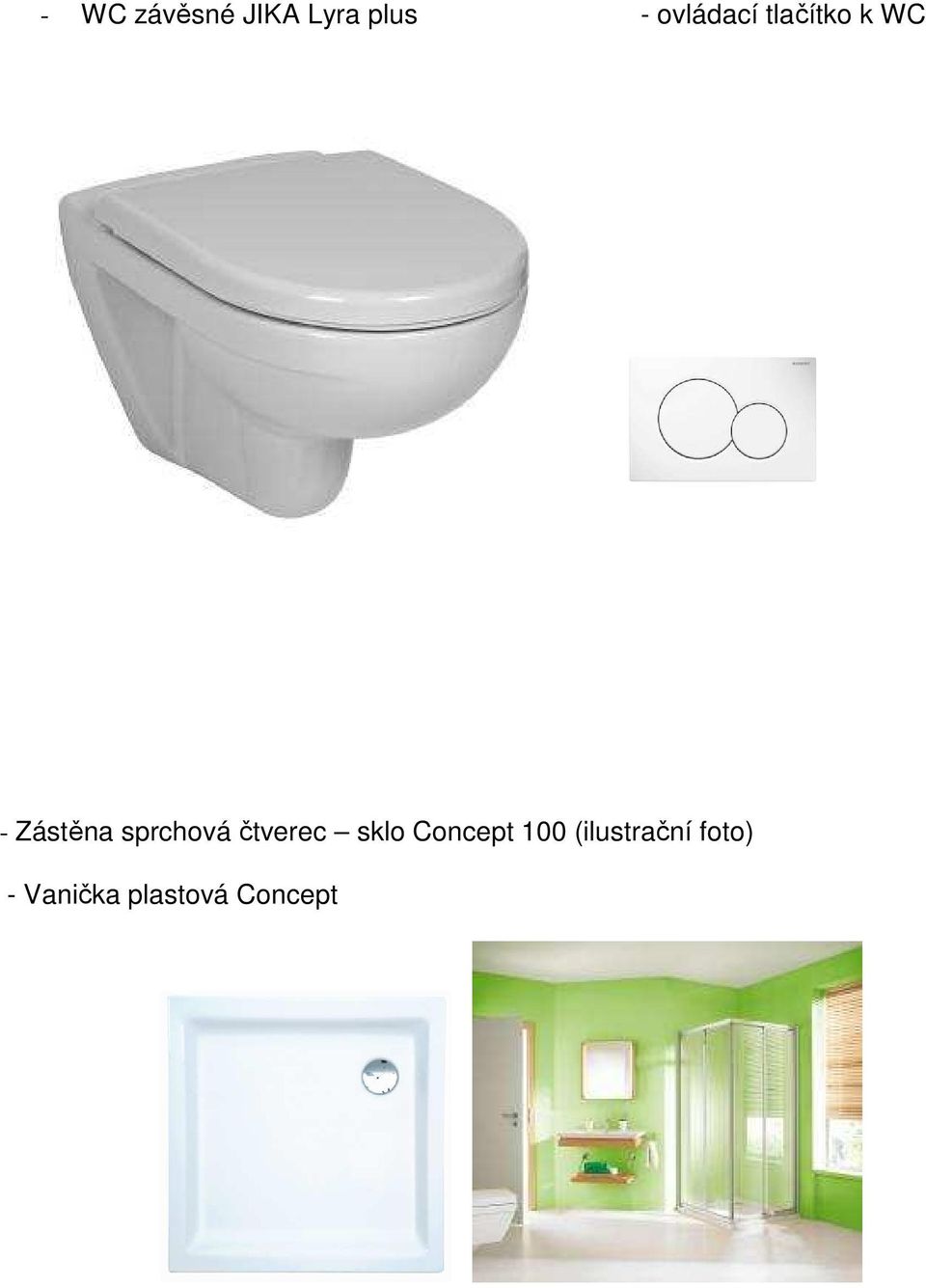sprchová čtverec sklo Concept 100