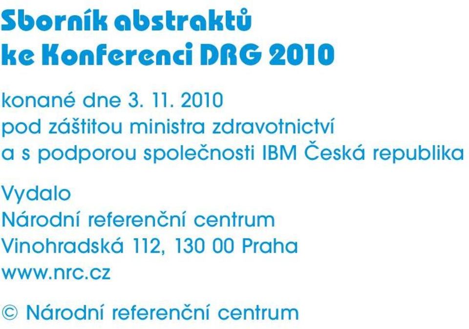 společnosti IBM Česká republika Vydalo Národní referenční